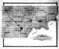 Arenac County Outline Map, Arenac County 1906